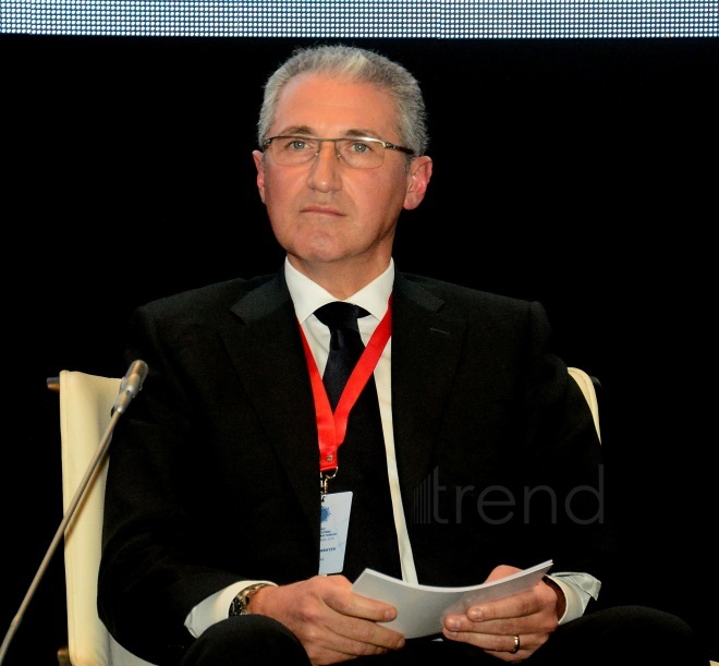 Azerbaijani Minister of Ecology and Natural Resources Mukhtar Babayev.Azerbaijan, Baku, October 25 , 2018
